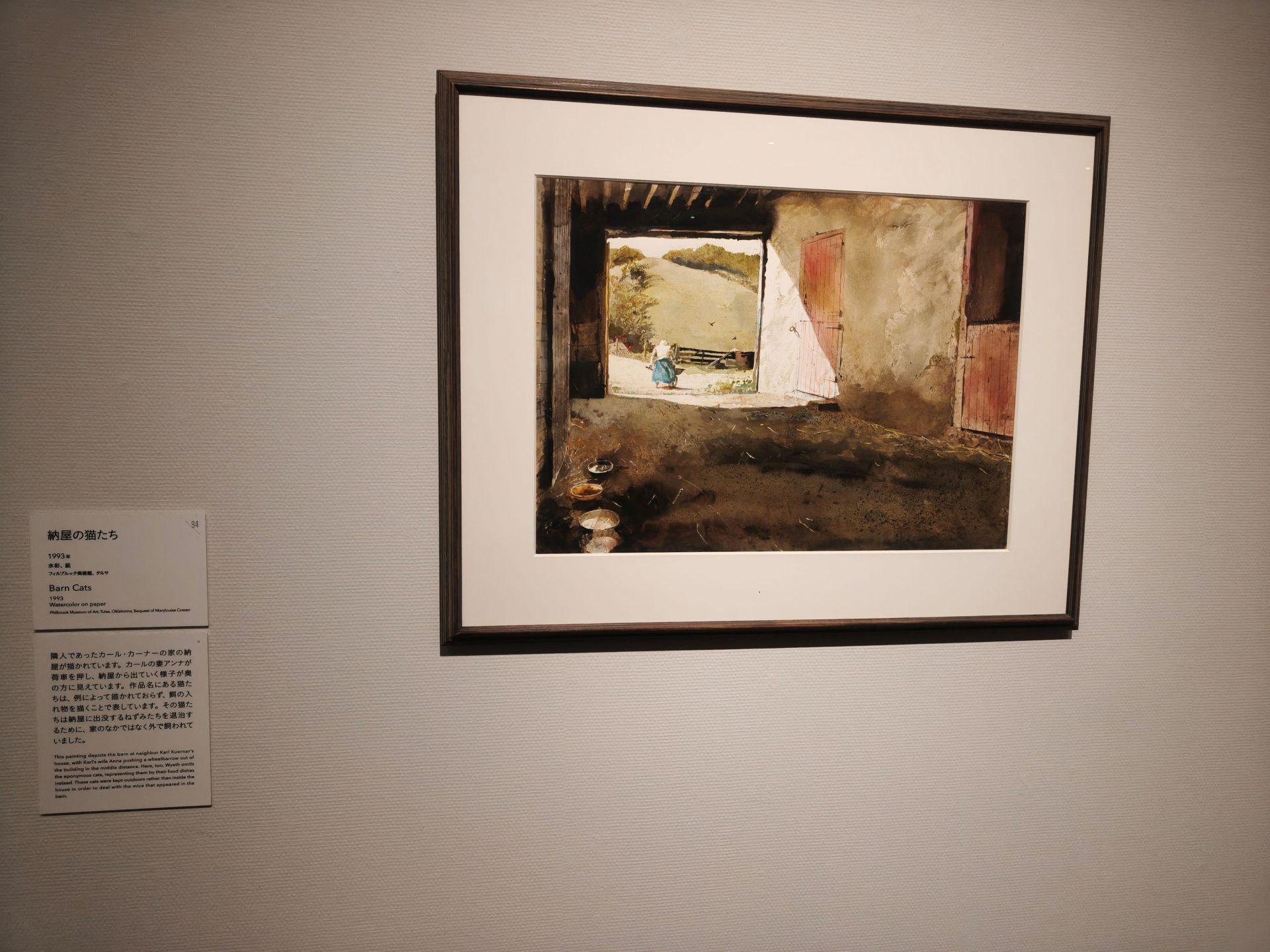 ワイエス展 納屋の猫