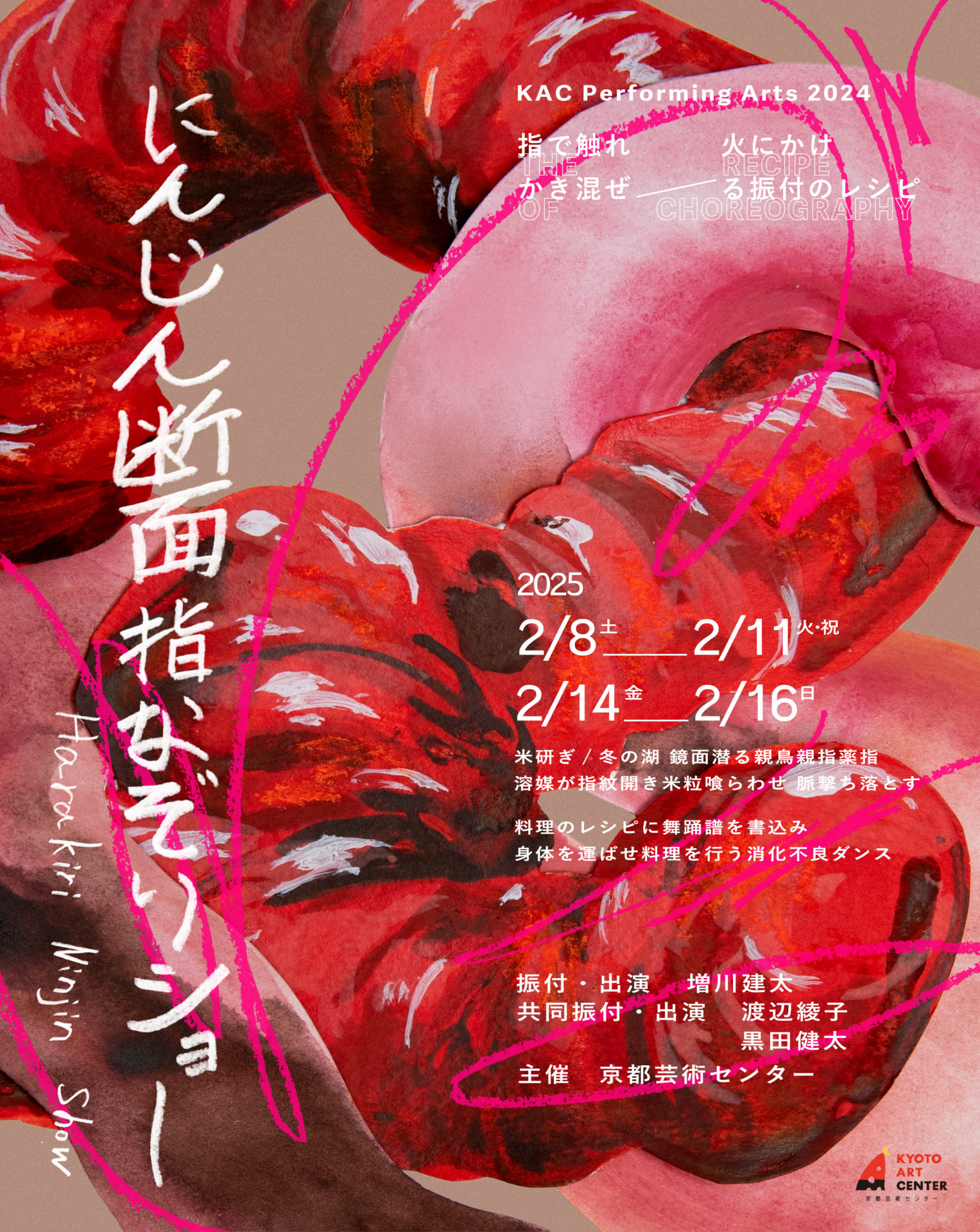 若手振付家・増川建太×京都芸術センター『指で触れ火にかけかき混ぜ